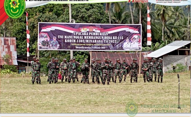 Pembukaan TNI Manunggal Membangun Desa